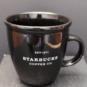 VGT,Starbucks Barista Black Ceramic Coffee Mug.